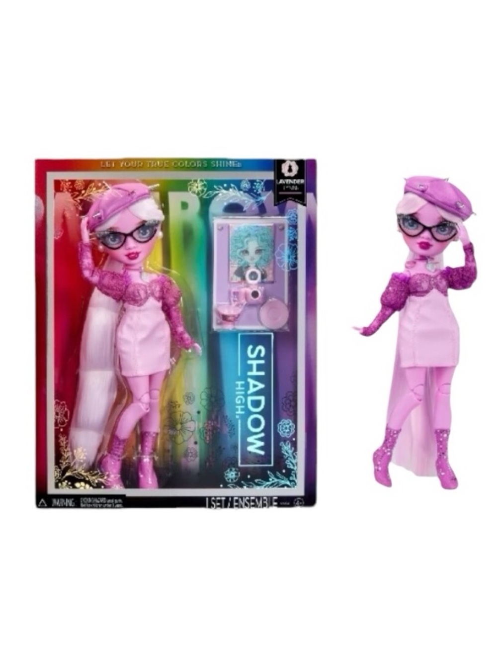 Rainbow High Shadow High Lavender Lynn Fashion Doll